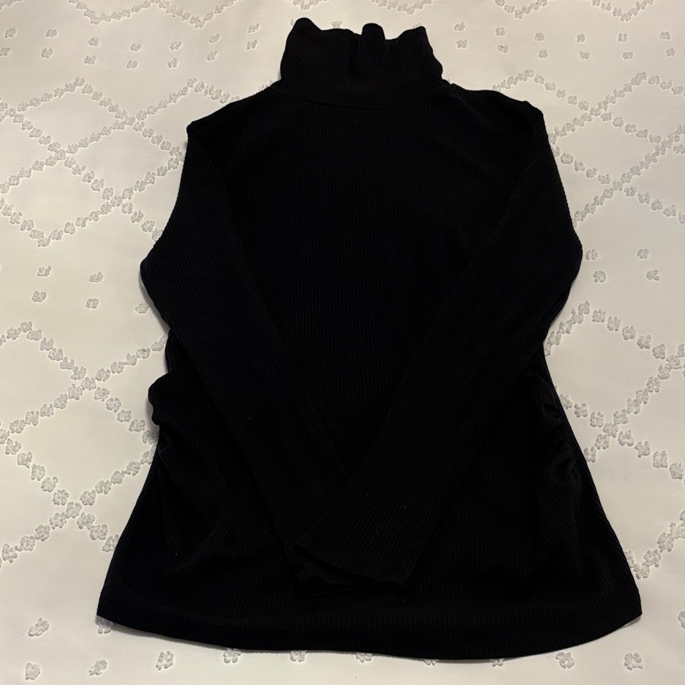 Black Maternity Turtleneck Sweater